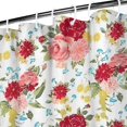 thumbnail image 3 of Pioneer Flower Floral Print Pattern Shower Curtain 36"x72" ,Bathroom Decorative Shower Curtains Set with 12 Hooks,Modern Waterproof Washable Shower Curtain, 3 of 6