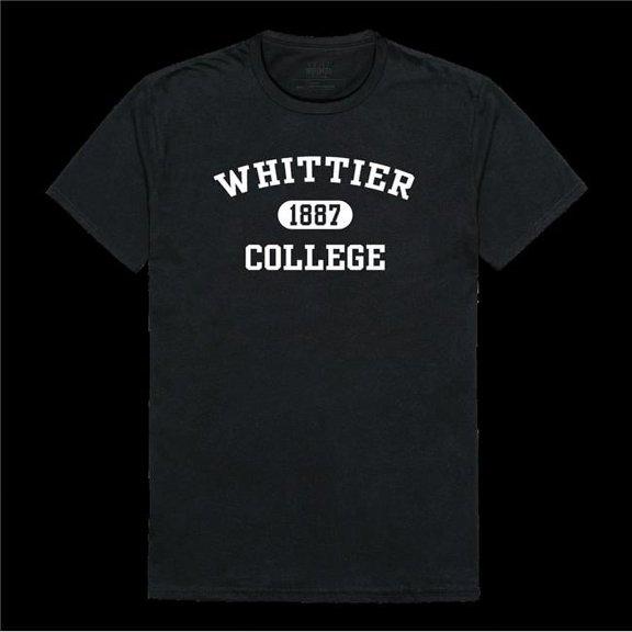 Whittier College Poets Distressed Arch T-Shirt, Black - 2XL