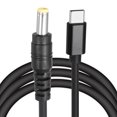 thumbnail image 1 of 4.9FT USB C to DC PD Power Fast Charging Cable, 5.5mmx2.5mm 27W/9V DC Power Cable, Type C Input 3A Adapter Jack Converter for Router, Camera, TV Box, Desk Lamp(Black), 1 of 6