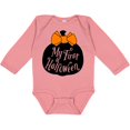 thumbnail image 3 of Inktastic My 1st Halloween with Pumpkin and Orange Bow Boys or Girls Long Sleeve Baby Bodysuit, 3 of 5