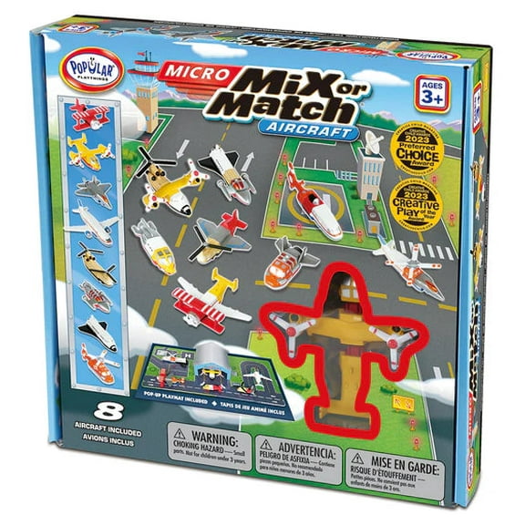 Popular Playthings - MICRO Mix or Match Vehicles Aircraft (Bilingual)
