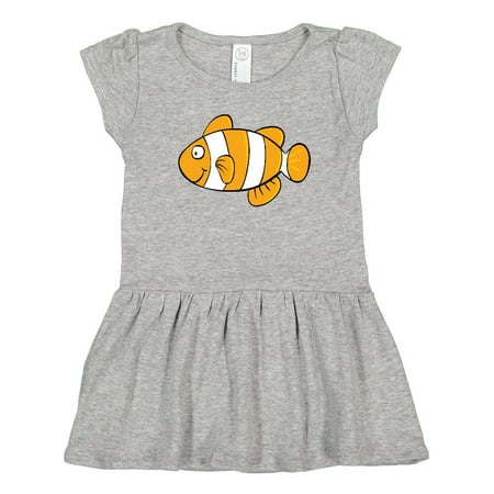 

Inktastic Clown Fish Illustration Gift Toddler Girl Dress
