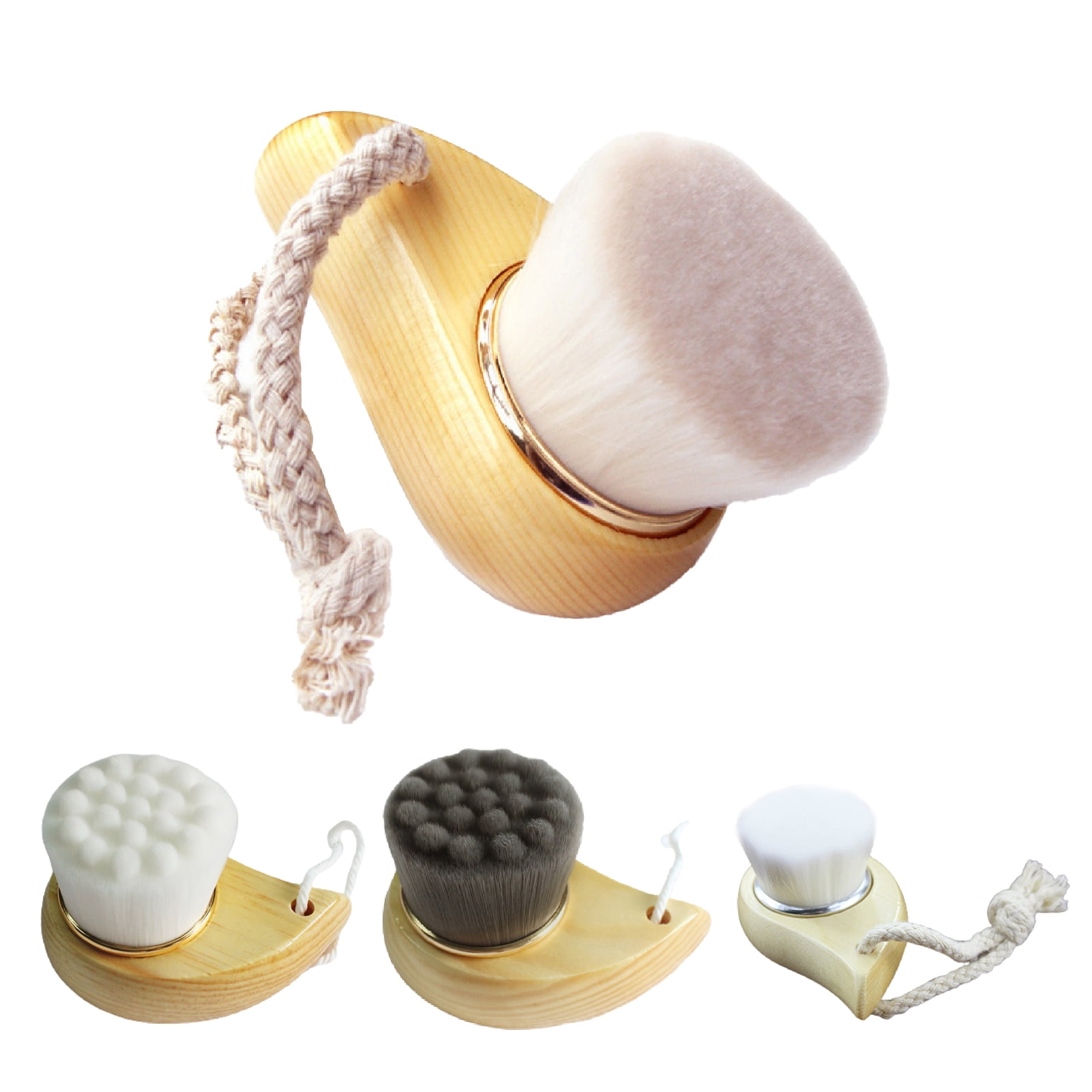 SPRING PARK Soft Face Brush Facial Scrub Brush Facial Cleansing Brush