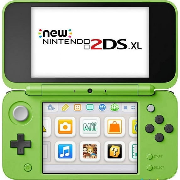 Nintendo - New 2DS XL Handheld Video Game Console - Black + Green (Refurbished)