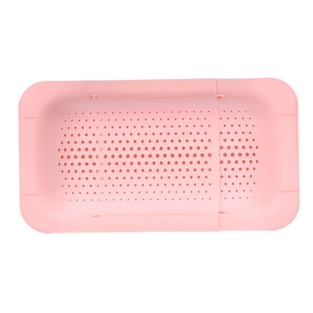 Colador de drenaje, cesta coladora, diseño telescópico, colador de cocina, colador de frutas, el mejor de su clase
