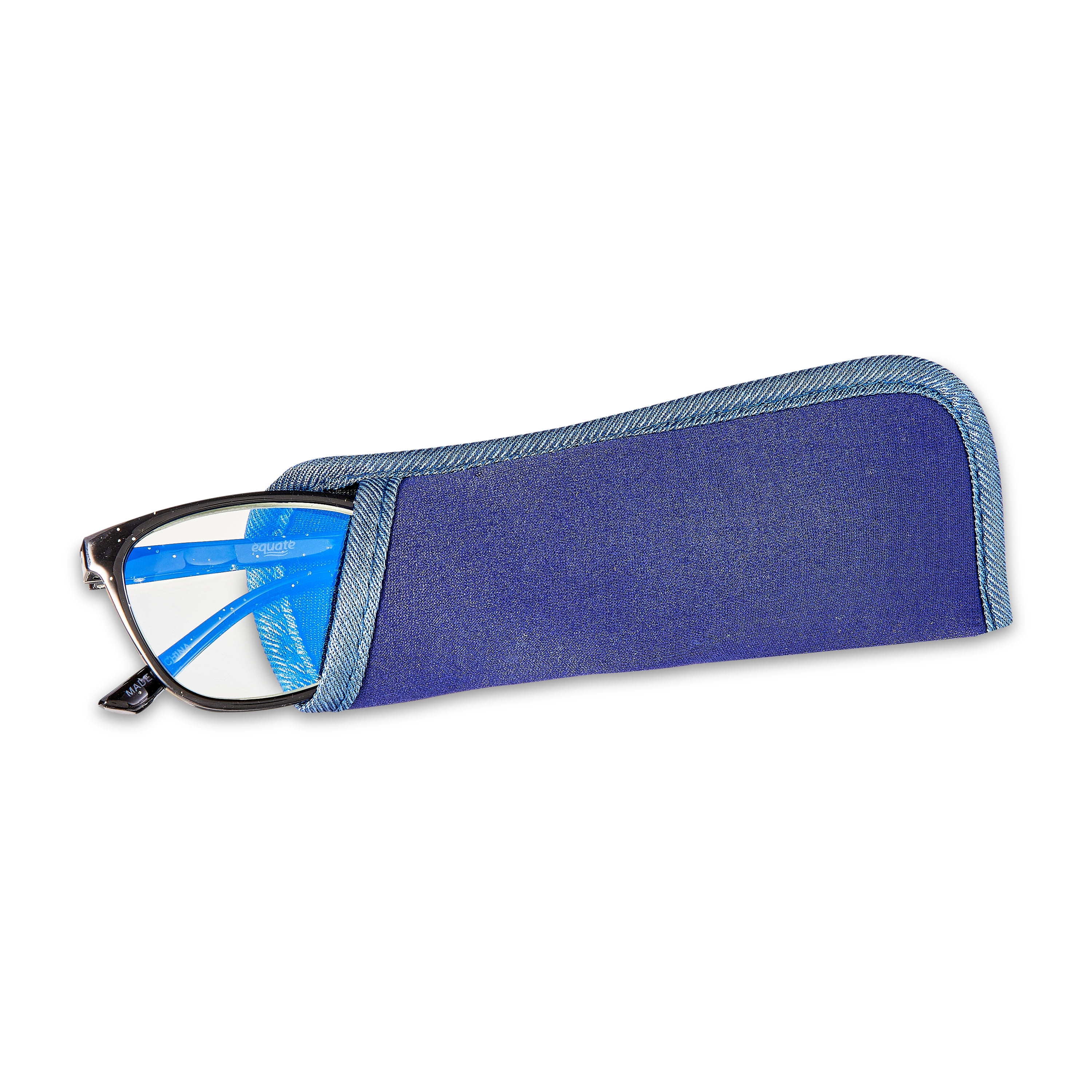 Equate Women's Kaia Bluelight Cateye Reading Glasses with Case, Black Speckled, +2.50