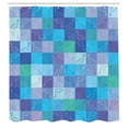 thumbnail image 3 of Ambesonne Nautical Shower Curtain, Collage of Dolphins, 69"Wx70"L, Multicolor, 3 of 5