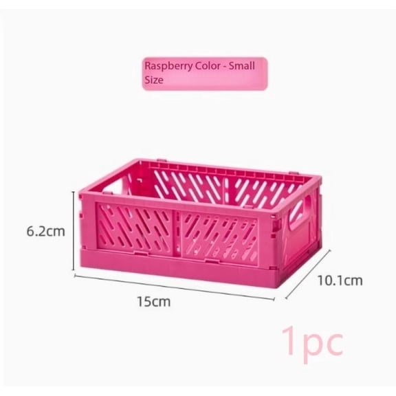 Foldable Plastic Storage Baskets Collapsible Organization Bins for Kitchen, Bathroom, Pantry, Closet & Laundry Room