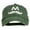 Dark Green, variant on Halloween Mario M Mustache Embroidered Washed Cap - White OSFM
