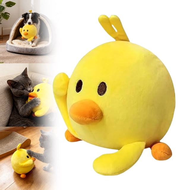 BotaniNest Interactive Rechargeable With Movable Squeaky For Puppies Washable Plaything