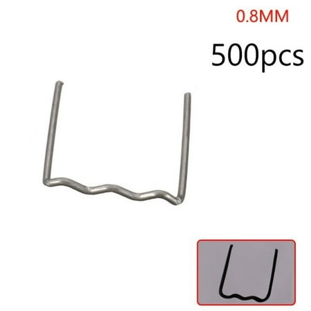 

500Pcs 0.8Mm Flat Hot Stapler Staple For Car Bumper Plastic Welder Repair Kit