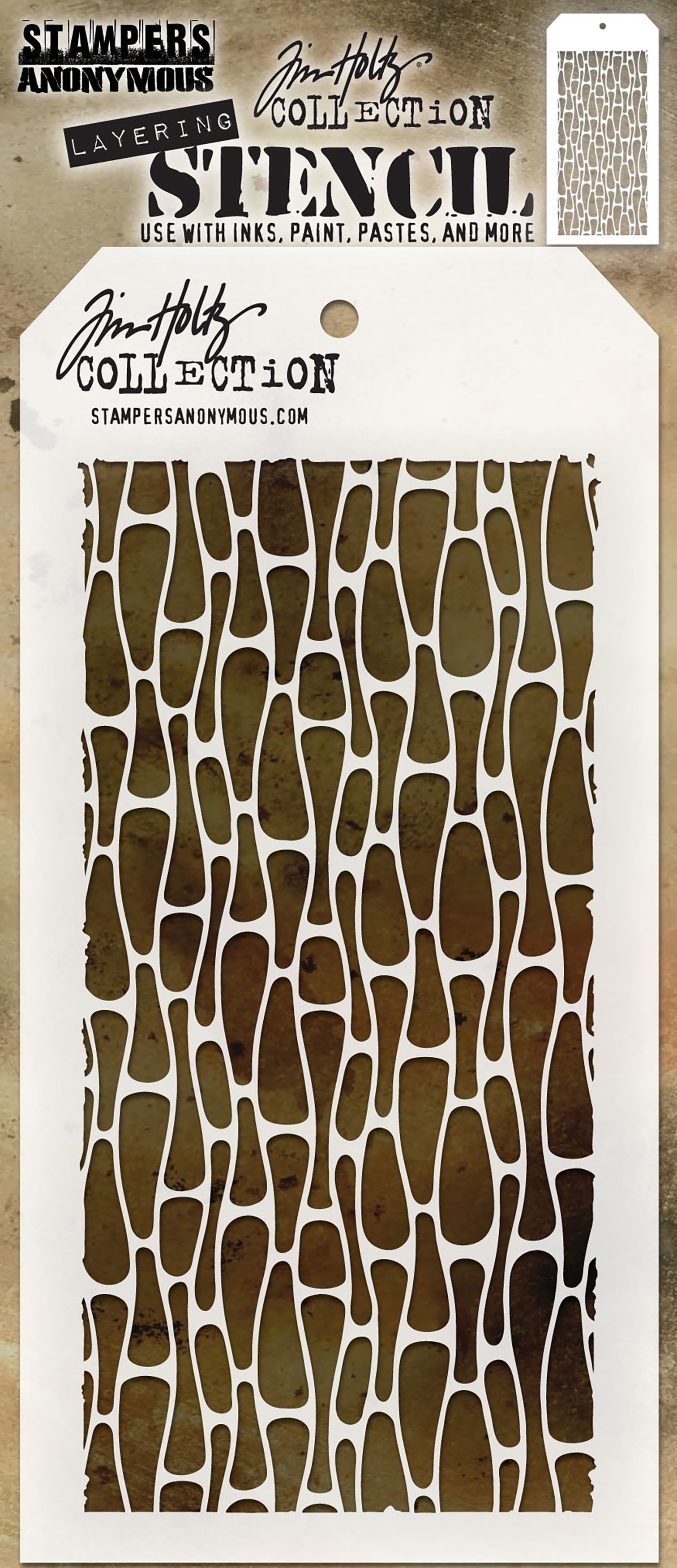 Tim Holtz Layering Stencil CELLS THS107 Stampers Anonymous