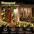 thumbnail image 4 of Slow Twinkling Christmas Net Lights, 6 x 4 ft Net, 100 Bulbs Twinkle Pulsing, 5mm LED Wide Angle Soft Random Shimmering Outdoor Light Set with Green Wire, Warm White(2 Pack), 4 of 7