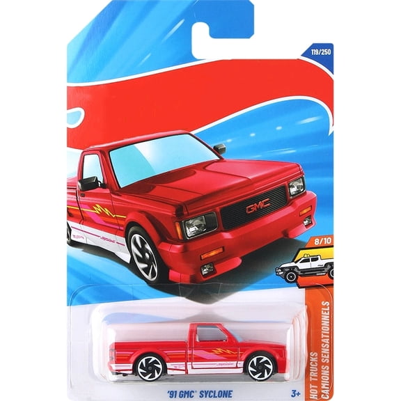 HW 2025 91 GMC Syclone (Red) Hot Trucks Camons Sensationnels