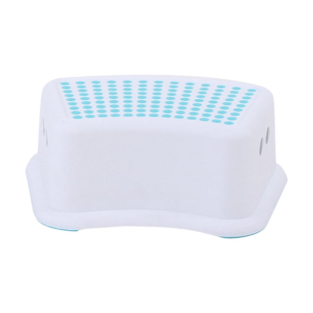 Silla antideslizante de plástico para niños Taburete escalonado apilable para niños Cocina Baño Silla de inodoro Azul cielo Inevent HA6237-04B