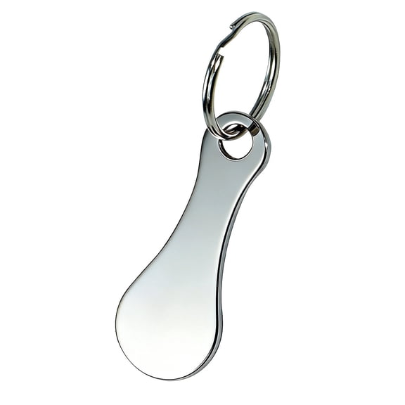 Stainless Steel Shopping Trolley Token,Alloy Key Ring Quarter Holder Keychain Shopping Trolley Keyring,Portable Small Aldi Quarter Holder Keychain for European & American Grocery Shopping Cart