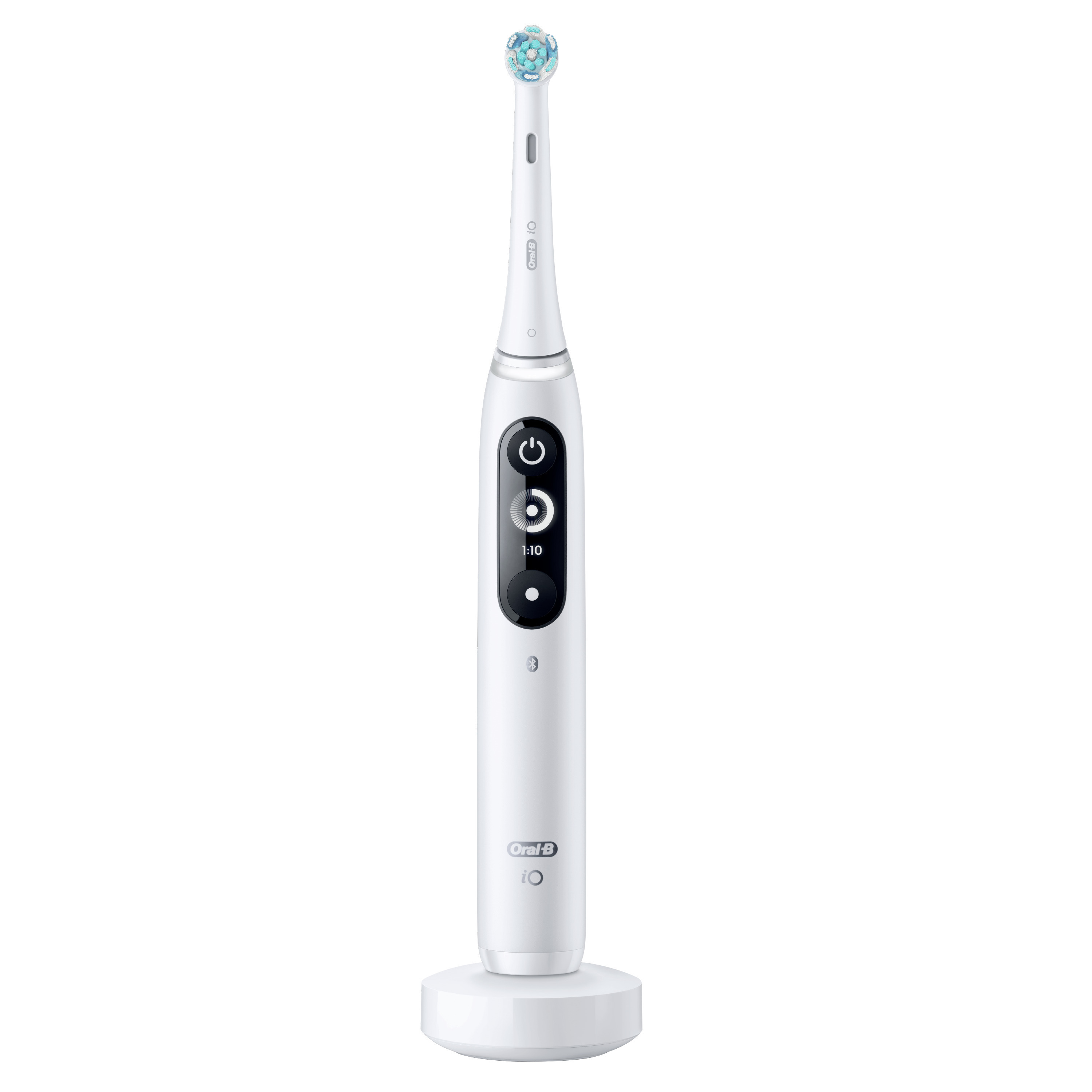 Oral-B iO Series 7 Electric Toothbrush, 2 Brush Heads, White Alabster, for Adults and Children 3+ - image 3 of 16