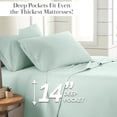 thumbnail image 2 of Southshore Fine Living, Inc. 3-Piece King Size Sheets Set, Microfiber Bedding, Light Green, 2 of 8