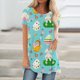 thumbnail image 1 of ICHUANYI Clearance Easter Day Women's Ladies O-Neck Loose Tops Casual Print T-Shirts Short Sleeve Blouse(Green, L) Ichuanyi Ichuanyi, 1 of 4