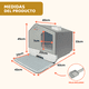 thumbnail image 2 of Arenero para Gato Cerrado Grande Antiolores - Caja de Arena Tipo Casa con Cernidor, Incluye Pala Recogedora y Tapete Alfombrilla Atrapa Arena, Plástico Resistente (Gris), 2 of 8