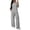 Womens Summer Set - Gray, variant on Two Piece Sets forWomen Off Shoulder Short Sleeve Slouchy Top and Drawstring Wide Leg Lounge Pants Set Comfy Solid Color Streetwear Outfits