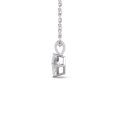 thumbnail image 2 of TimeLe$$ Classics 0.25 Carat TW Princess Cut Natural Diamond Solitaire Pendant in 14K White Gold, 2 of 3