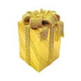 thumbnail image 2 of Caja de regalo de resina decorativa, adorno en miniatura para el hogar, para decoración de habitaciones y salas de estar. Oro, 2 of 9