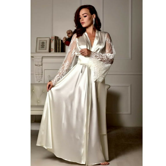 Viworld Women Ladies Satin Silk Nightdress Lingerie Sleepwear Dress Robe Nightie Gown