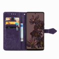 thumbnail image 6 of SaniMore for Google Pixel 7 Pro 6.7" 2022 Wallet Case with Embossed Mandala PU Leather Flip Protection Wrist Strap Credit Card Holder Pocket Kickstand Shockproof Case For Google Pixel 7 Pro, Purple, 6 of 7