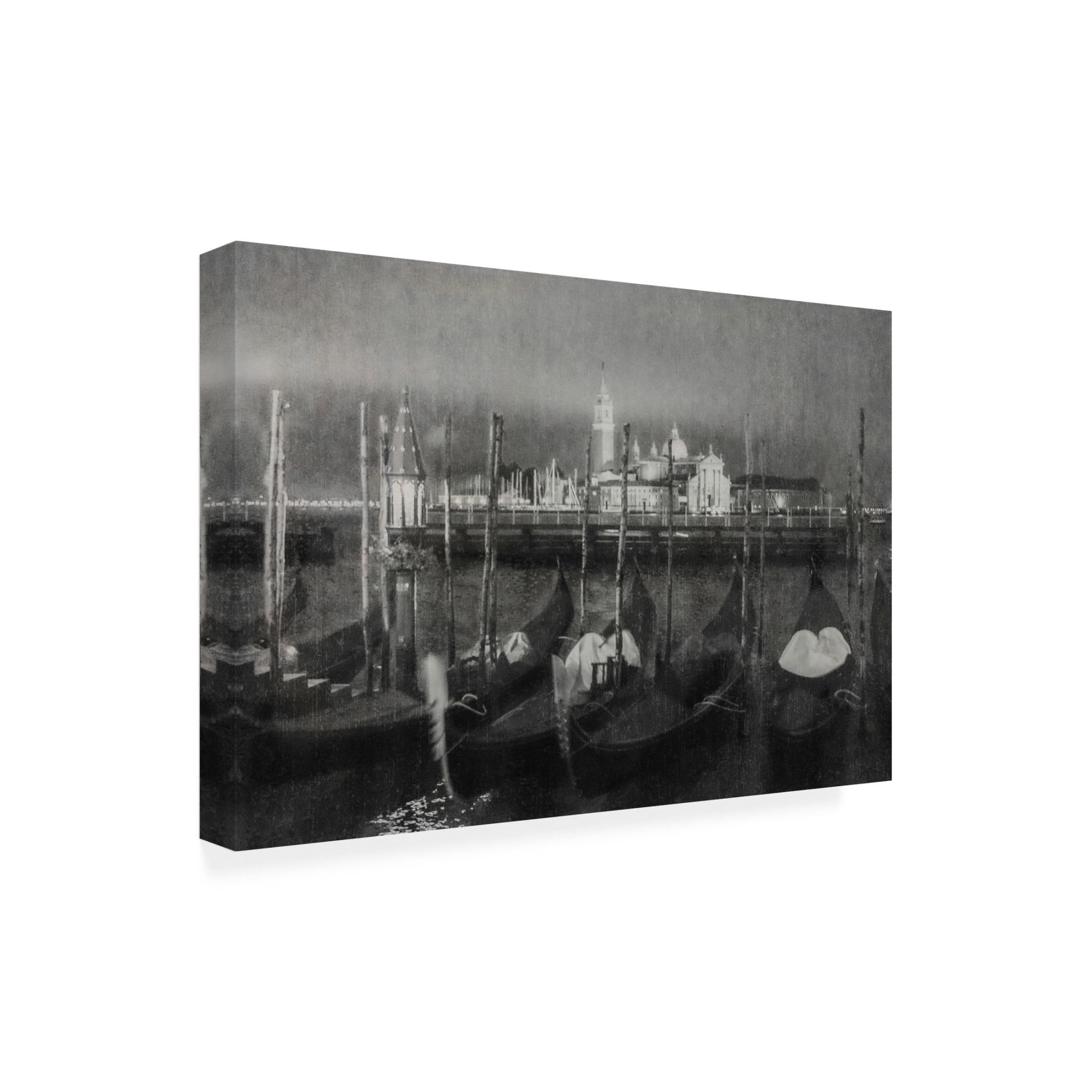 Trademark Fine Art Leonid Yermoshkin Rainy Night in Venice Canvas Wall Art