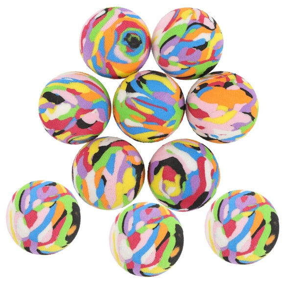 SHOWERORO 10pcs Durable Golf Practice Balls Elastic Design Safe for Backyard Training Sessions