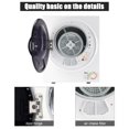 thumbnail image 6 of Compact Portable Household clothes Dryer 1.6cuft with Stainless Steel Drum Black and White 120V MECHANICAL Control ETL Certification, 6 of 17