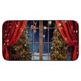 thumbnail image 2 of Shiartex Christmas Tree Floor Mat for Home Entrance Decor Absorbent Welcome Doormat Felt Burlap Mat for Four Seasons Use 19.68*39.37 in, 2 of 6
