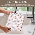 thumbnail image 4 of Placemat, Pioneer Flower Floral Print Pattern Place Mats Table Mat Set Of 2, PVC Washable Placemats for Party Kitchen Dining Decoration, 18x12 Inch, Fade Resistant, 4 of 6