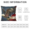 thumbnail image 5 of Orinice Eagle Flag Stars Graphic Decorative Cushion Throw Pillow Cover for Home Couch Living Room Bed Sofa Square High-Quality 1PC 12x12in, 5 of 5