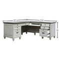 thumbnail image 2 of Starlight Canyon Home Wood L-Desk & Return, 8 Drawers, 2 Locking Files, Power Center, White, 2 of 8