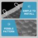 thumbnail image 2 of Cortina de ducha divisoria con patrón de seda Eva para exteriores, cortinas para patio, impermeables, transparentes, ganchos para colgar, decoración de baños, 2 of 6