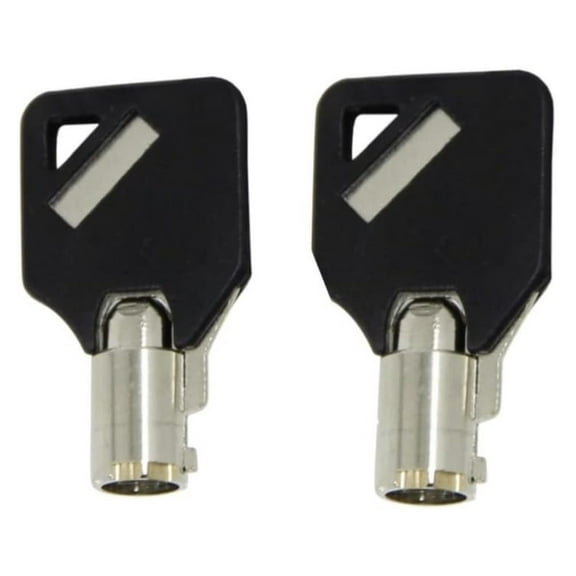 2 Keys Compatible With Homak HMC Gun Cabinet Safe Keys Cut to Your Code, 2 HMC Keys with Black Covers Compatible With Homak Protex Gun Wall Safes