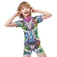 thumbnail image 2 of Rick And Morty Boys 2-Piece Swimsuit Set, Short Sleeve Rash Guard & Swim Trunks, 2 of 7