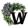 thumbnail image 1 of Hml Unique Last Name Year Round Front Door Wreath With Bow Welcome Sign Garland Creative 26 Letter Farmhouse Wreath For Front Door Spring All Seasons Outside Hanger Decor Gift (Z O, 1 of 3