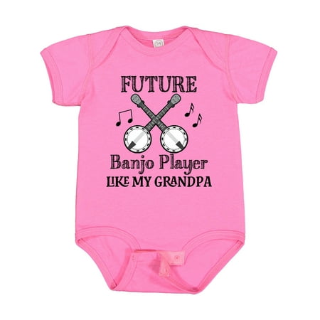 

Inktastic Future Banjo Player Like Grandpa Gift Baby Boy or Baby Girl Bodysuit