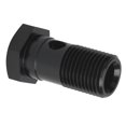 Aluminium Single Banjo Bolt M16 x 1.5mm Thread 1.3in Length Black Auto ...