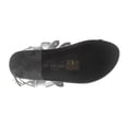 thumbnail image 3 of Ivy Kirzhner Women's Woven Leather Soleil Thong Sandals US 6 Black, 3 of 3