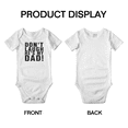 thumbnail image 3 of Don't Laugh He's My Dad Cute Baby Boy Girl Clothes Bodysuits, 3 of 5