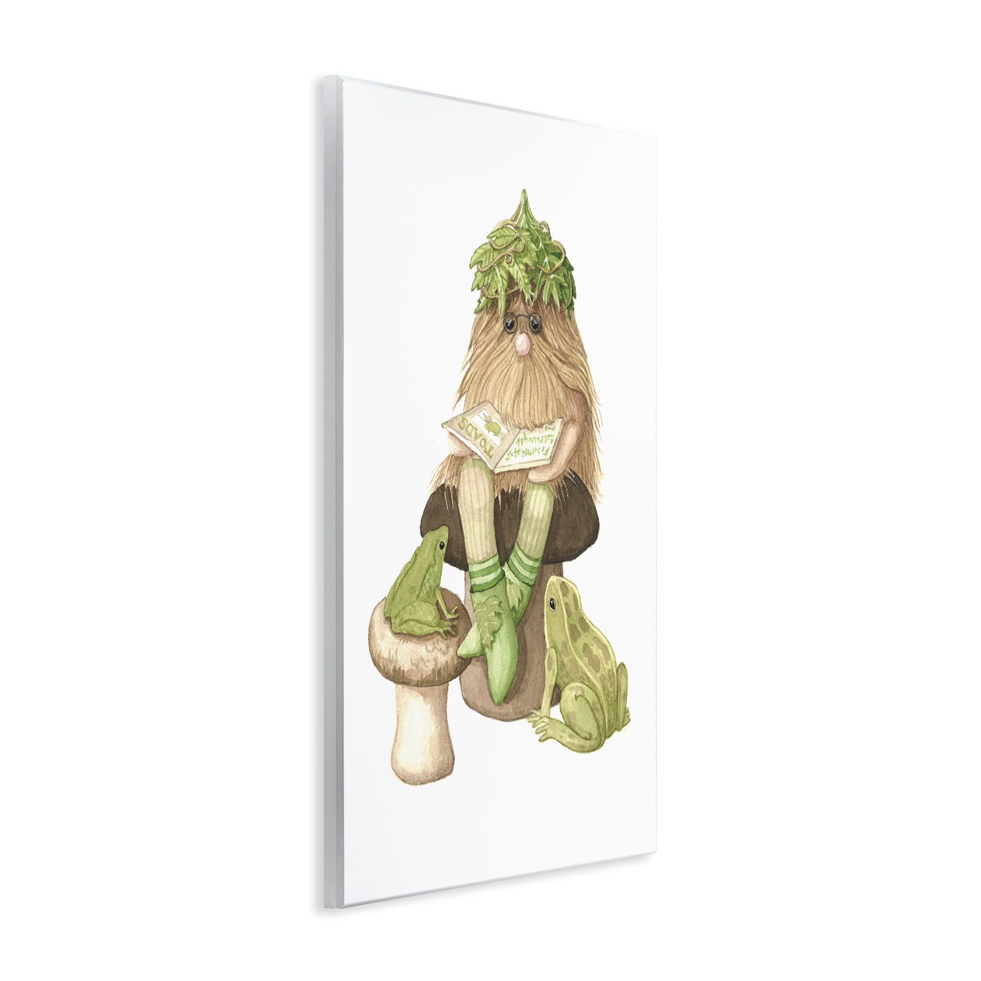 Stupell Industries Garden Elf with Frogs Wall Plaque Art, design by Nancy Overton