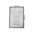 thumbnail image 4 of Parisloft Laundry Today or Naked Tomorrow Rustic Wood Wall Sign, Farmhouse Laundry Room Decor, Gray, 4 of 7