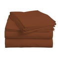 thumbnail image 3 of BedDecor 100% Egyptian Cotton 4 Pcs Sheet Set Solid 18 inches (Brick Red,Queen), 3 of 6
