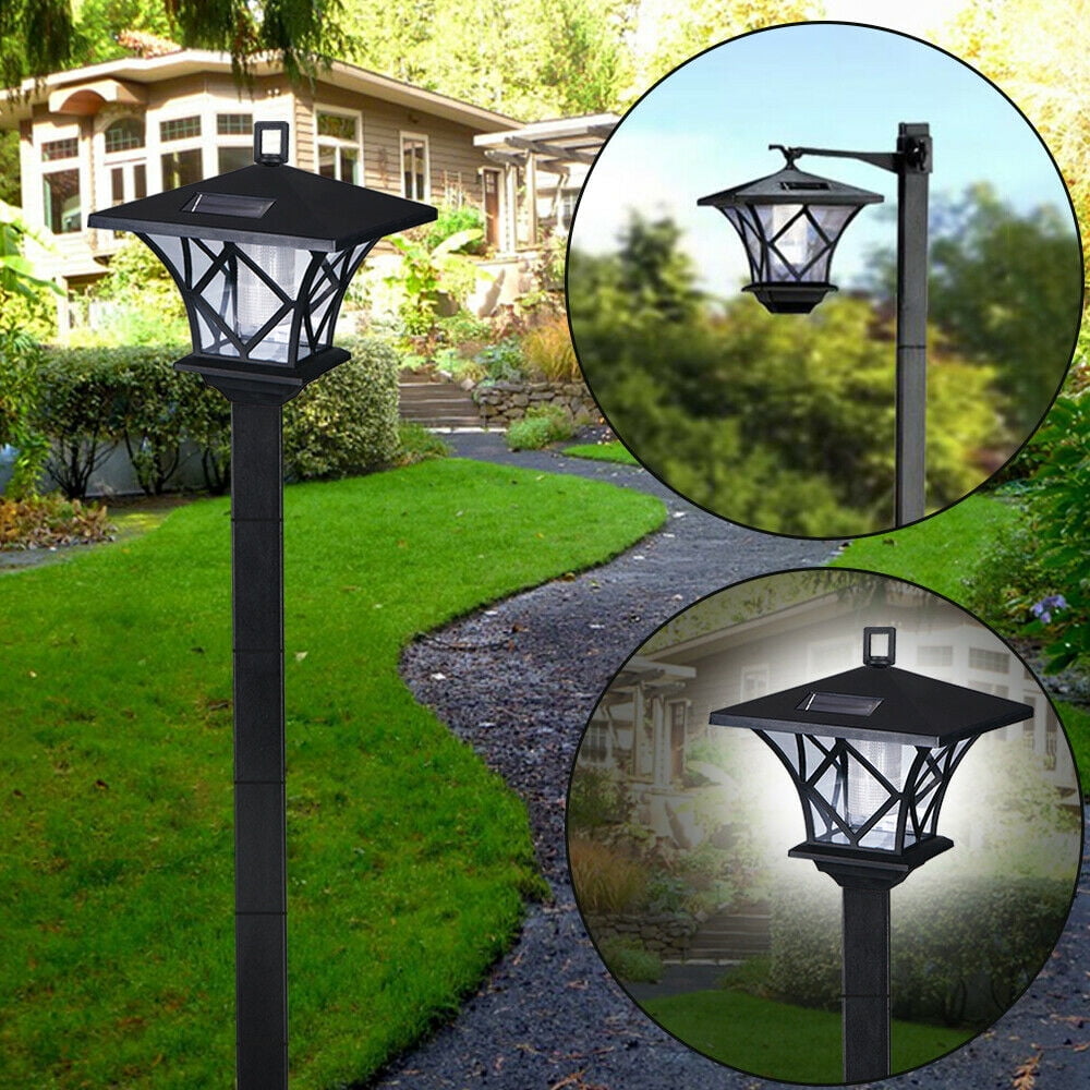 1.5M Solar Power Light Lamp Post Lantern Outdoor Garden Path Lawn Lamp New 2In 1 