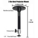 thumbnail image 2 of Soporte para proyector 2-Be-Best Mini para techo/pared con ajuste de 360°. Negro, 2 of 7