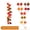 OA121, variant on Vintage halloween Simulated Maple Leaf Thanksgiving Fireplace Arch Wreath Woven Maple Branch Artificial Leaves